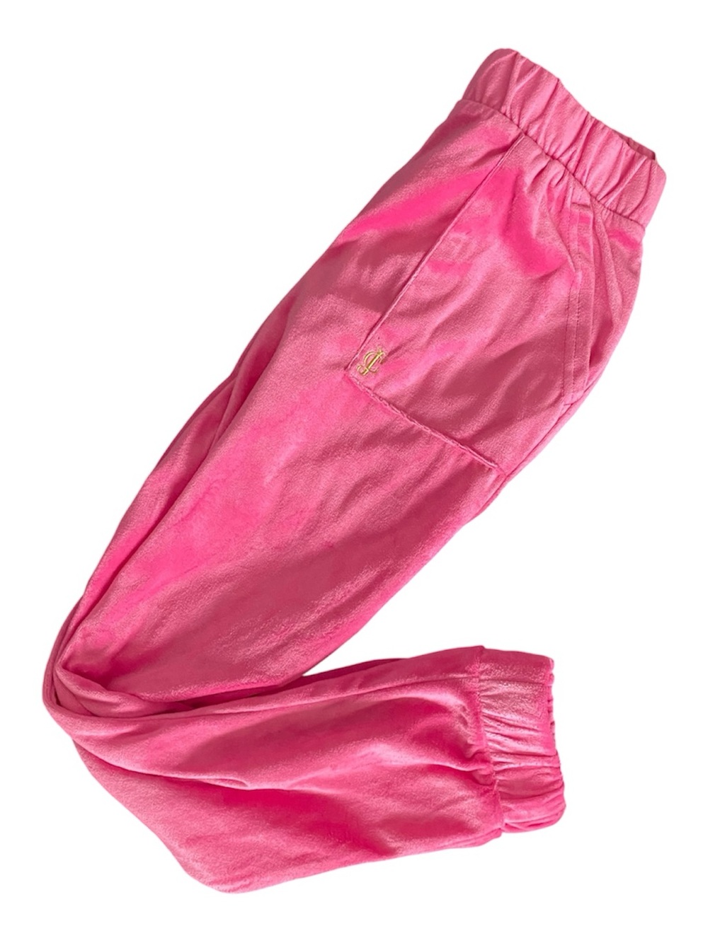 Juicy Couture Hot Pink Velvet Jogger Pants for Kids